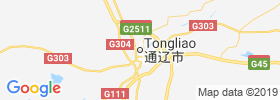Tongliao map